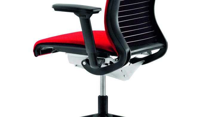 Bürostuhl THINK (Sitzfläche Grau, Rückenlehne Pfeffer) – Bild 6